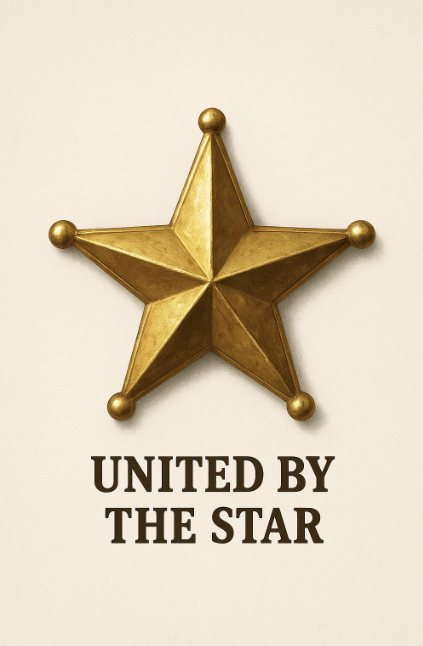 étoile unis cowboy slogan or fraternité
