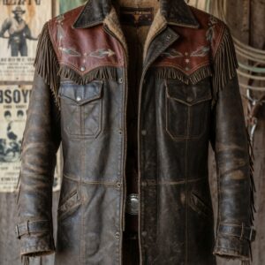 Manteau de cuir